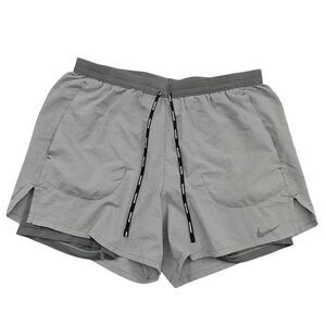 Nike Running Shorts Mens Large Gray Lined Breathable Dri-Fit Gym Performance